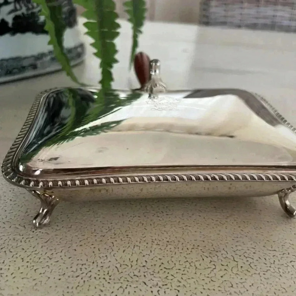 Vintage Poole Silver Plated Crumb Catcher Silent Butler - Picture 2 of 14